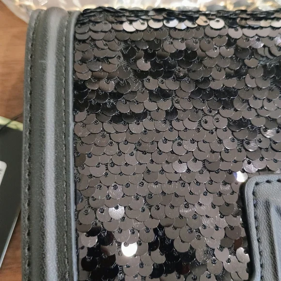 Black Sequin Crossbody Bag - Picture 5 of 7